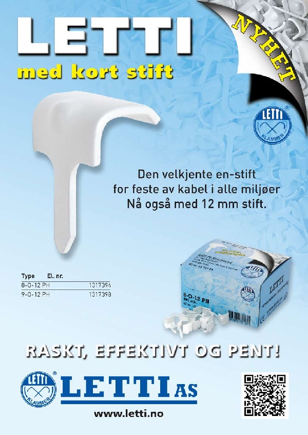 Plakat om letti med kort stift