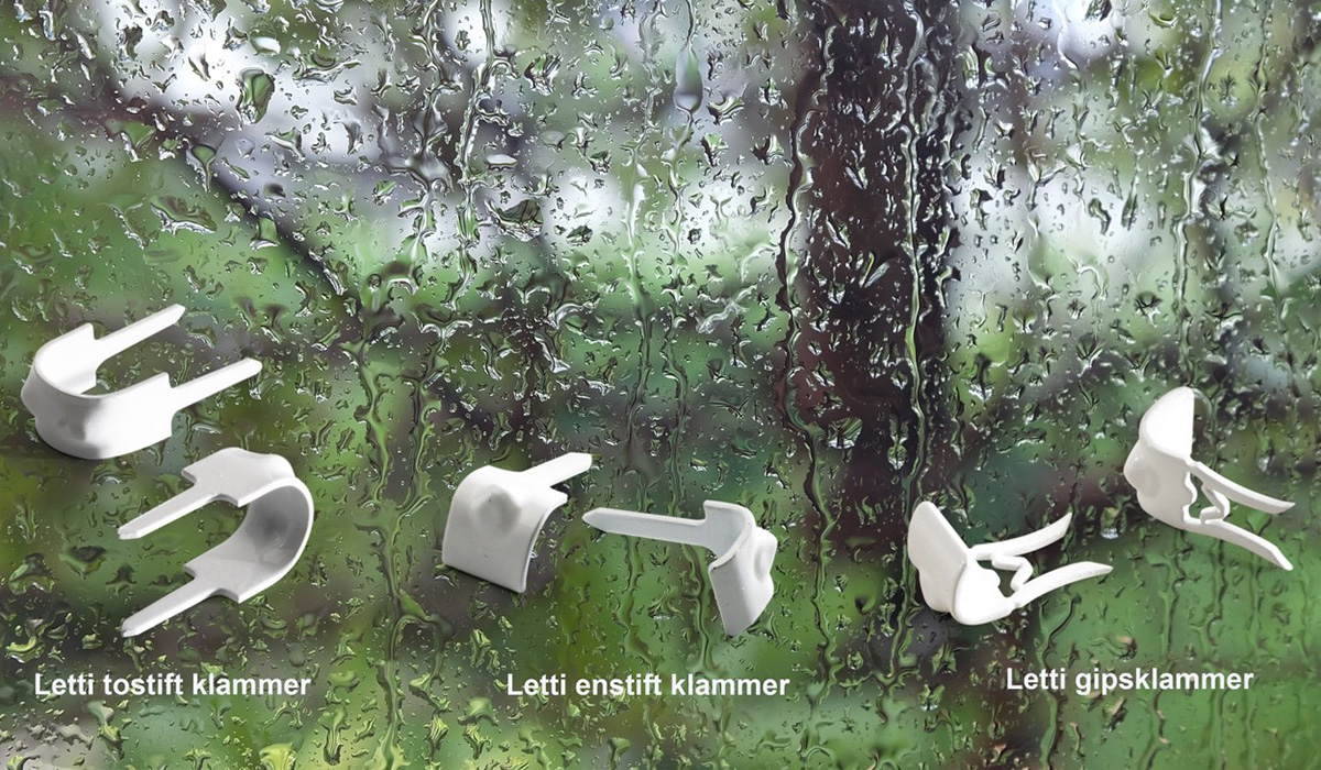 Hvitt lettiklammer