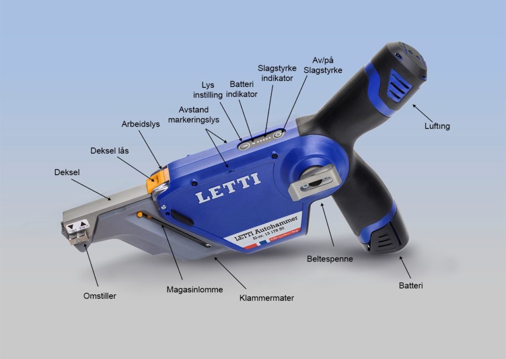 Letti Autohammer med beskrivelser