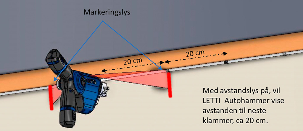 Avstandslys på Letti Autohammer